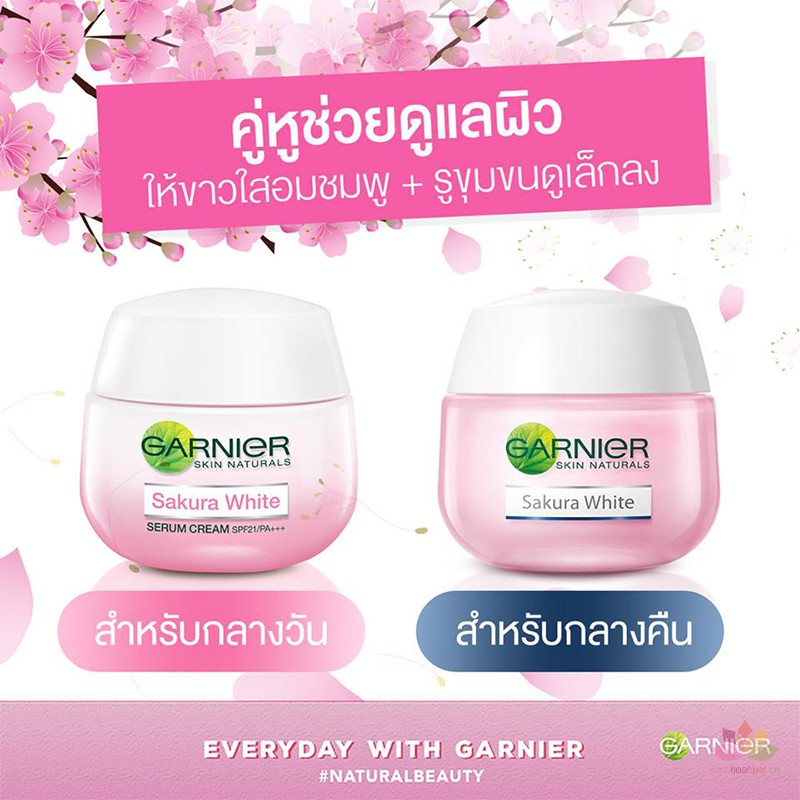 Hộp 6 gói Kem Dưỡng Da Chống Nắng Garnier Skin Naturals SPF 30/PA++ĐỎ CAO CẤP Thái Lan chuẩn