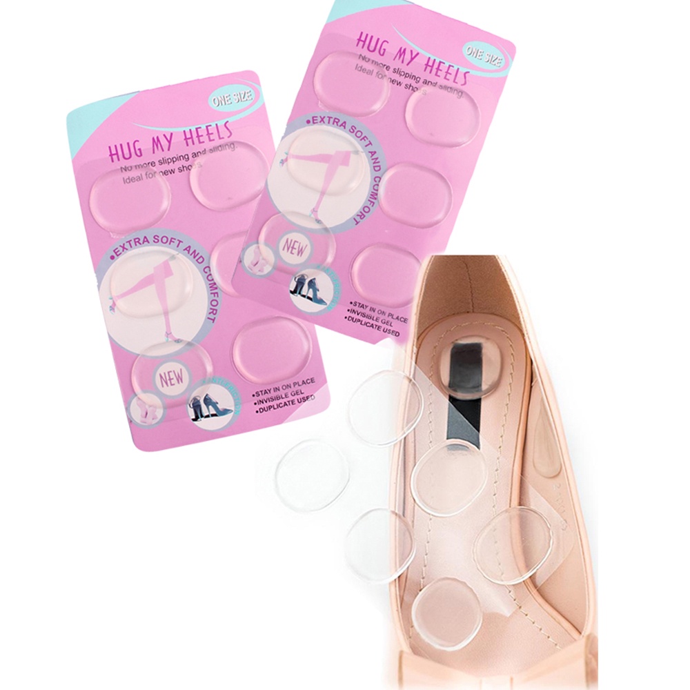 Bộ miếng silicon đệm lót êm chân khi mang giày, bảo vệ những điểm chân cọ xát vào giày (6 miếng/bộ)