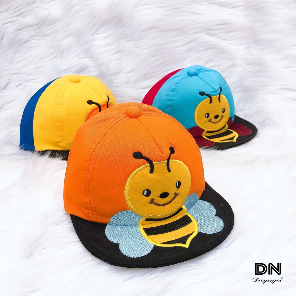 Nón Kết Con Ong Cao Cấp Duy Ngọc Size 48 Dành Cho Bé Từ 1 Đến 2 Tuổi, Hình Chú Ong dễ thương ngộ nghĩnh (1603)