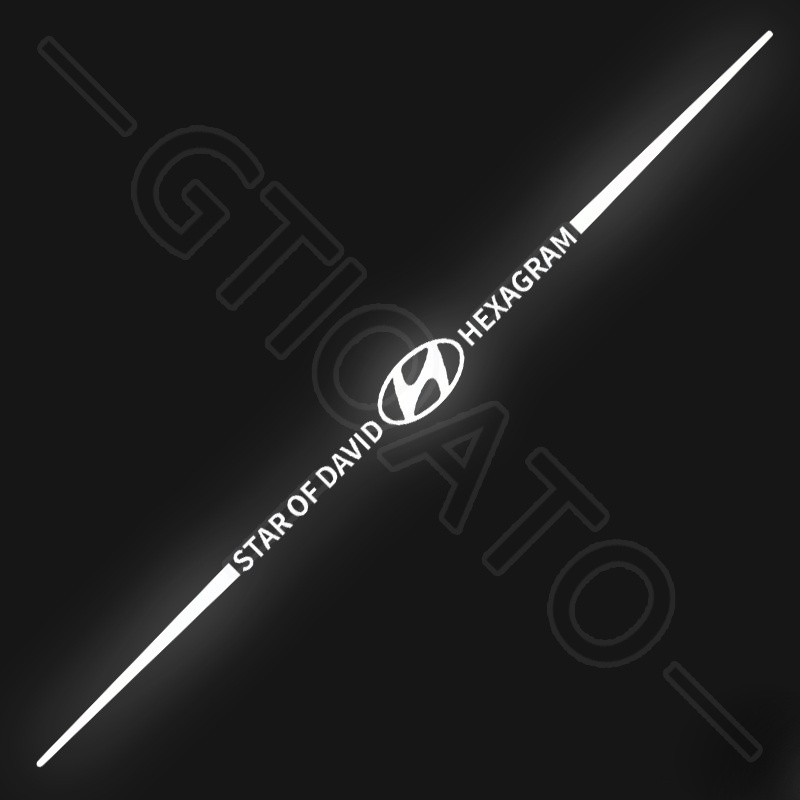 GTIOATO Decal DáN Xe MiếNg DáN Xe Bảy Màu HìNh DáN Xe GiấY DáN Xe Thời Trang Mát DáN Xe PhảN Quang Dán Trang Trí Xe Hơi Trang Trí Ô Tô For Hyundai Grand Starex Avante Accent I10 Santa Fe Kona Venue Tucson Sonata Ioniq Creta I20 SantaFe Elantra