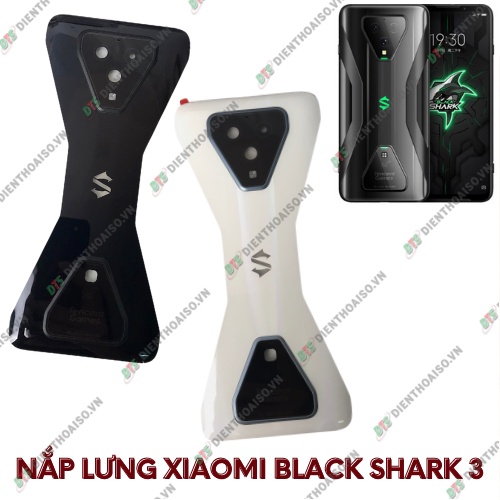 Nắp lưng xiaomi black shark 3 trắng , đen