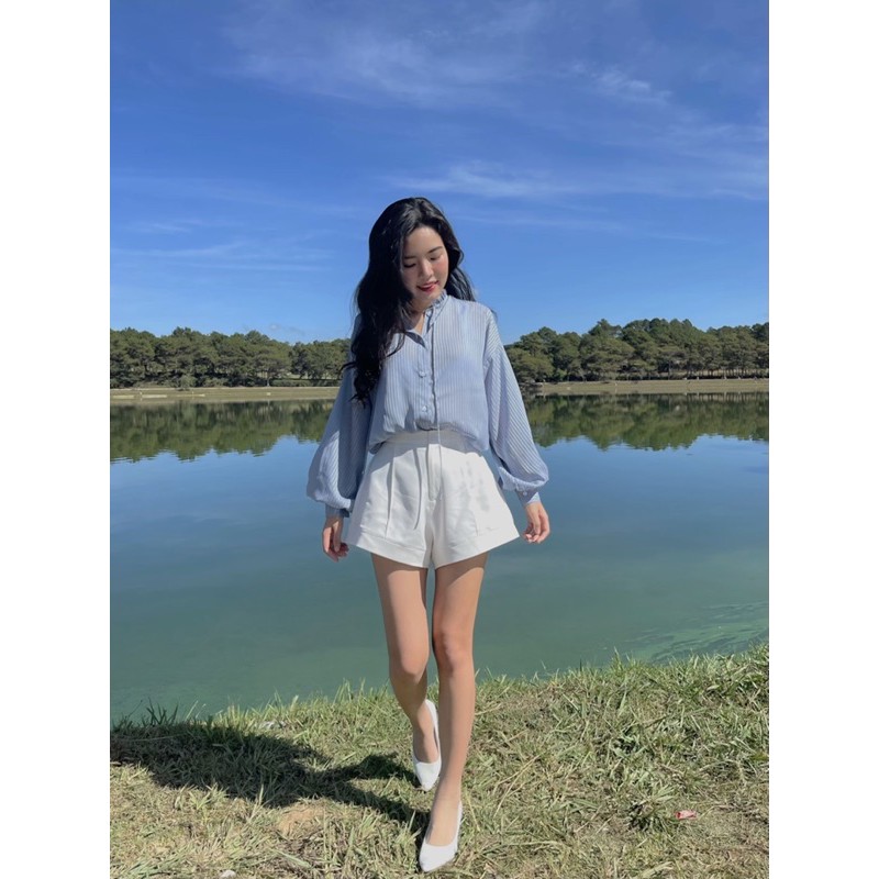 Áo sơmi kẻ sọc form rộng | BigBuy360 - bigbuy360.vn