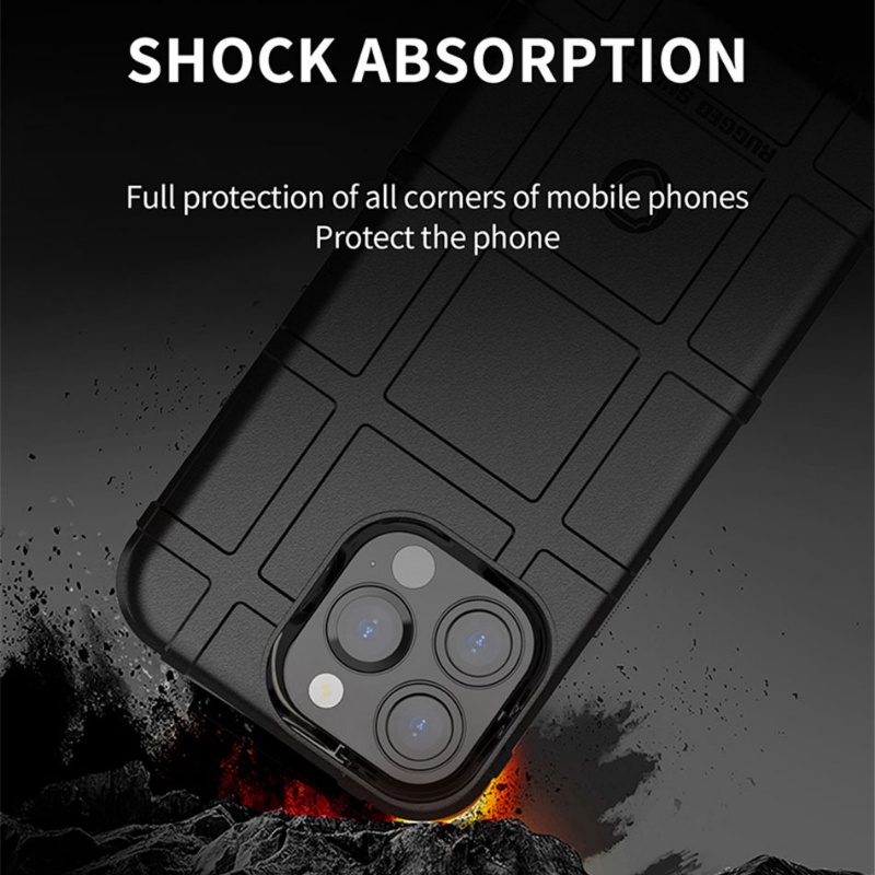 Đối với iphone 15 14 13 pro max plus mini silicone rugged shield vỏ bảo vệ funda quân sự