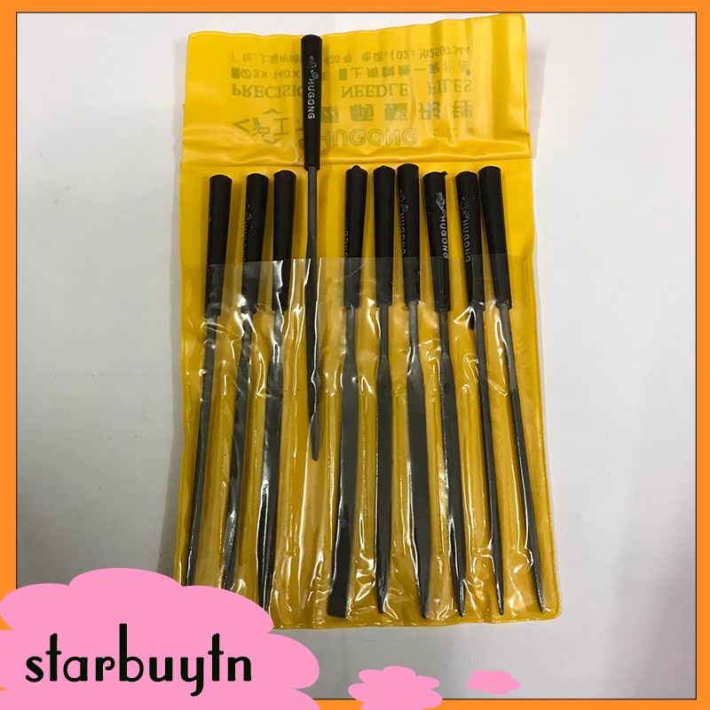 Bộ giũa kim loại Hugon 10 món dài 14cm đa năng