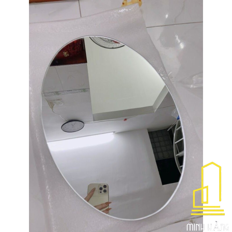 GƯƠNG VÀ KỆ GƯƠNG NHÀ TẮM  KÈM PAS GƯƠNG KÍCH THƯỚC 45X60CM