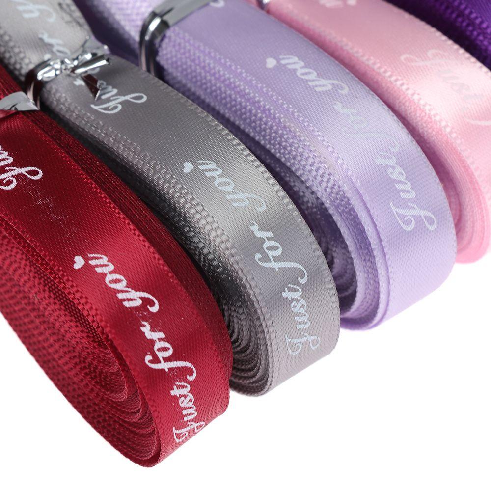 LONTIME Cuộn Dây Vải Gói Quà 10 Yard 10mm In Chữ Just For You Trang Trí Tiệc Cưới / Giáng Sinh