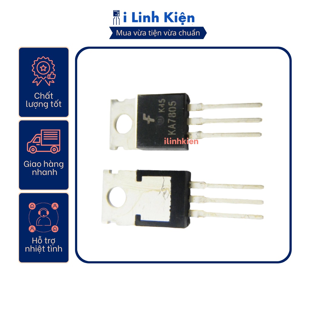 KA7805 ổn áp 1.5A 5V TO-220 chính hãng Fairchild