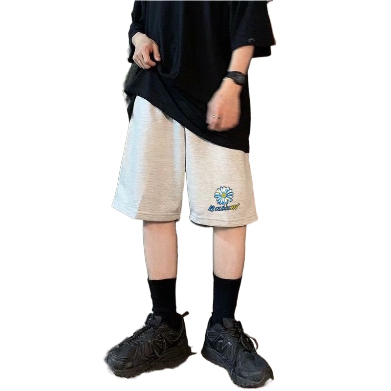 Quần short thể thao in hình hoa cho nam (M-8XL)