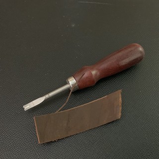 Cây gọt viền da bò chuôi gỗ dụng cụ làm đồ da