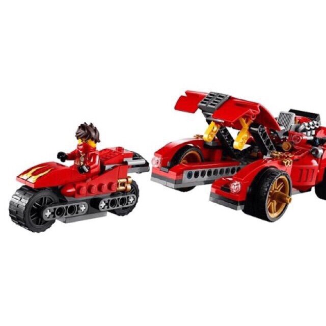 Lắp ráp xếp hình Ninjago Bela 9796 Bela 10803 : Xe hơi chiến đấu của Kai 425 mảnh