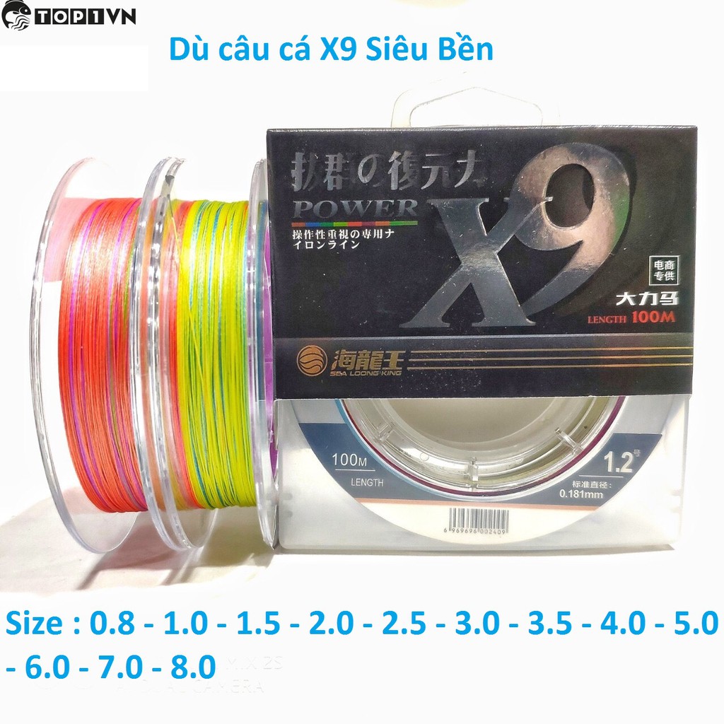 Dù câu cá X9 cực chắn chắc chất lượng - Top1VN