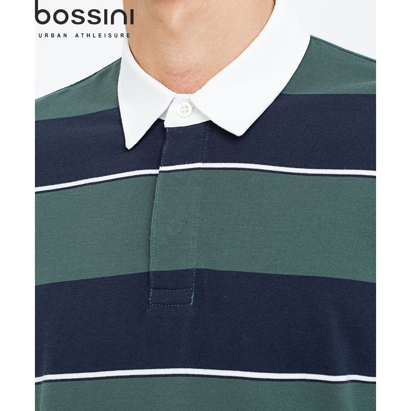 Áo thun polo tay dài kẻ sọc nam Bossini 710005080