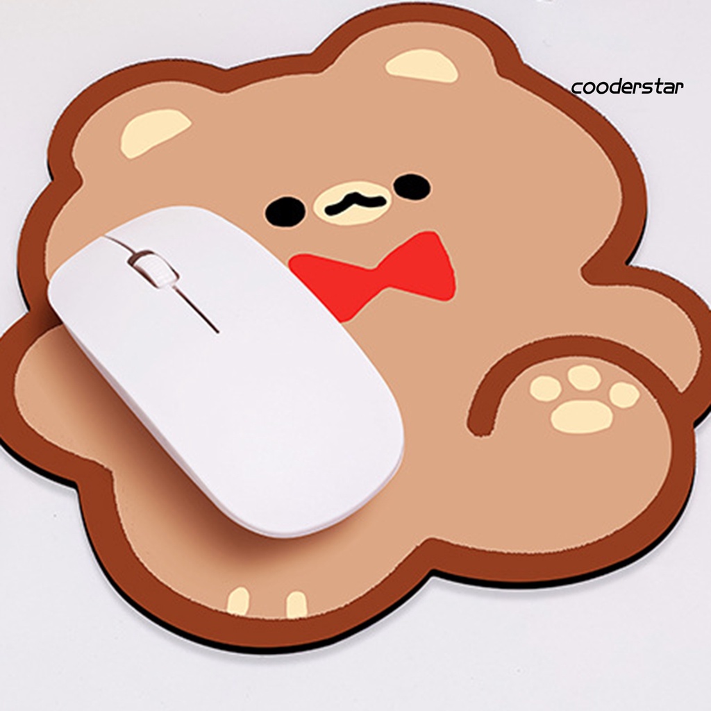 Tấm lót chuột chống trượt hình thỏ/gấu hoạt hình dễ thương