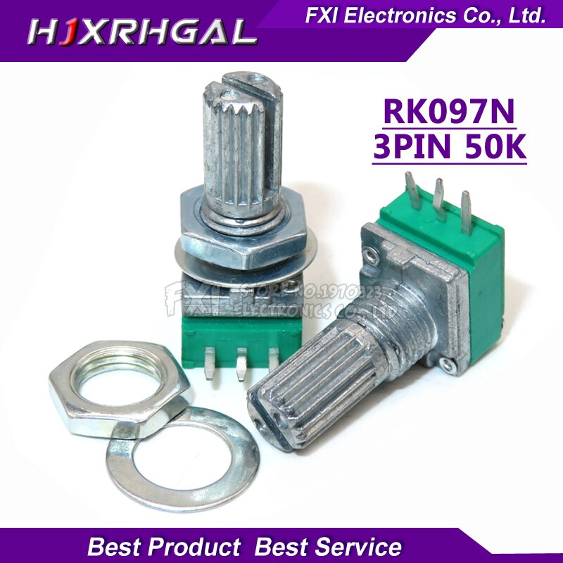 5 Chiết Áp RK097G 50K B50K Có Công Tắc Âm Thanh 6pin 15mm