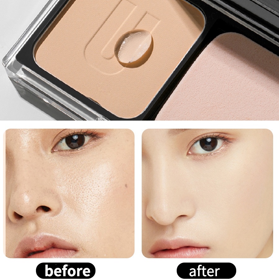 Phấn Nén Unny CLUB Kiềm Dầu Cố Định Lớp Trang Điểm Che Khuyết Điểm Lâu Trôi Chống Thấm Nước