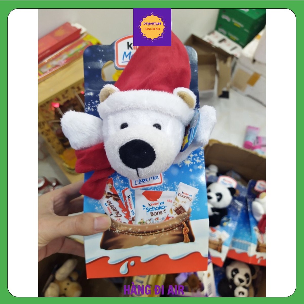Trứng sôcôla Kinder KèmThú Bông, Quà Noel Cho Bé, Quà Giáng Sinh Cho Bé 2021(Hàng Air Đức)