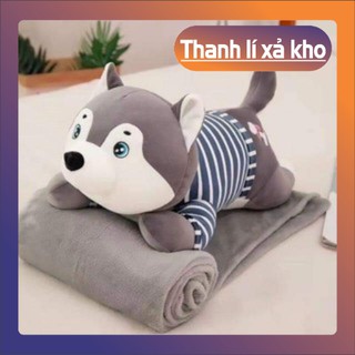 CHĂN GẤU VĂN PHÒNG 2 TRONG 1