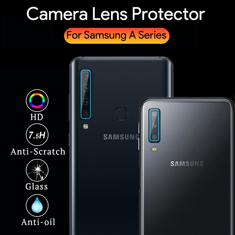 Kính cường lực 9D dán camera cho Samsung Galaxy A70 A50 A50S A30S A30 A20 A80 A60 A40 A10 M10 A20S A9 A7 S10 S20 Plus