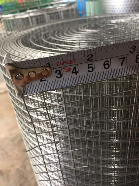 lưới làm lồng chim, lồng làm gà Lưới kẽm và inox304  ô vuông 1/5 khổ 1m ( bán mét vuông )