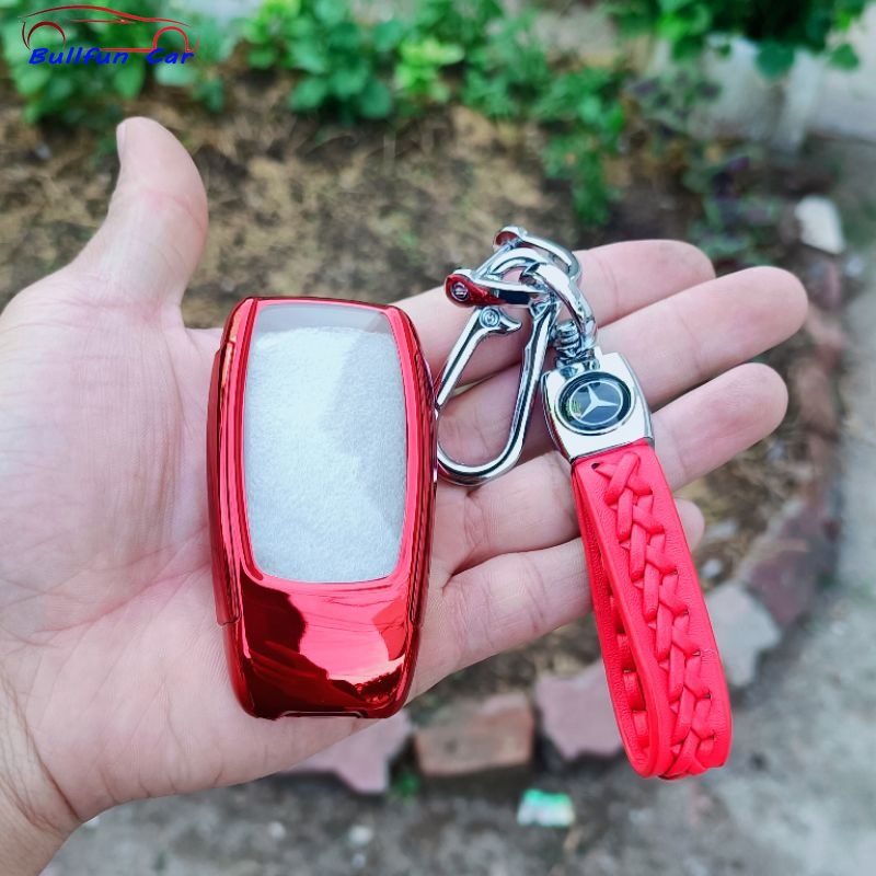 Mercedes Benz Vỏ Bọc Chìa Khoá Mercedes Mẫu Mới 2021 Bao Da Chìa Khoá Da Bò Thật