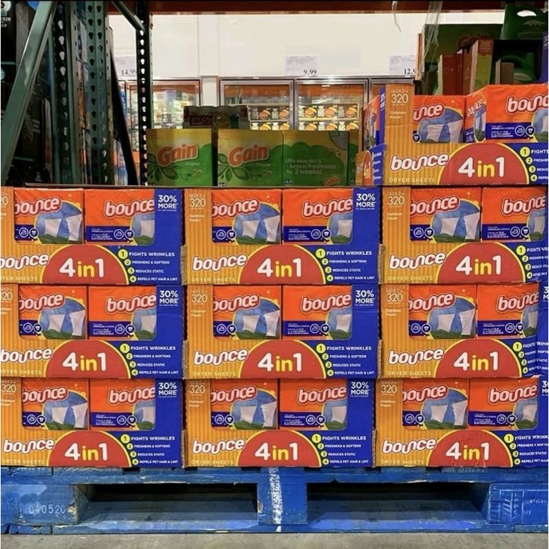 ◇Bill Mỹ◇ Giấy Thơm quần áo Bounce 320 tờ