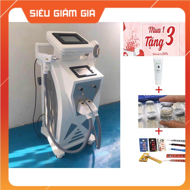 Máy OPT 3 Tay Cầm Triệt Lông Vĩnh Viễn - Laser Xóa Xăm - Hifu Nâng Cơ