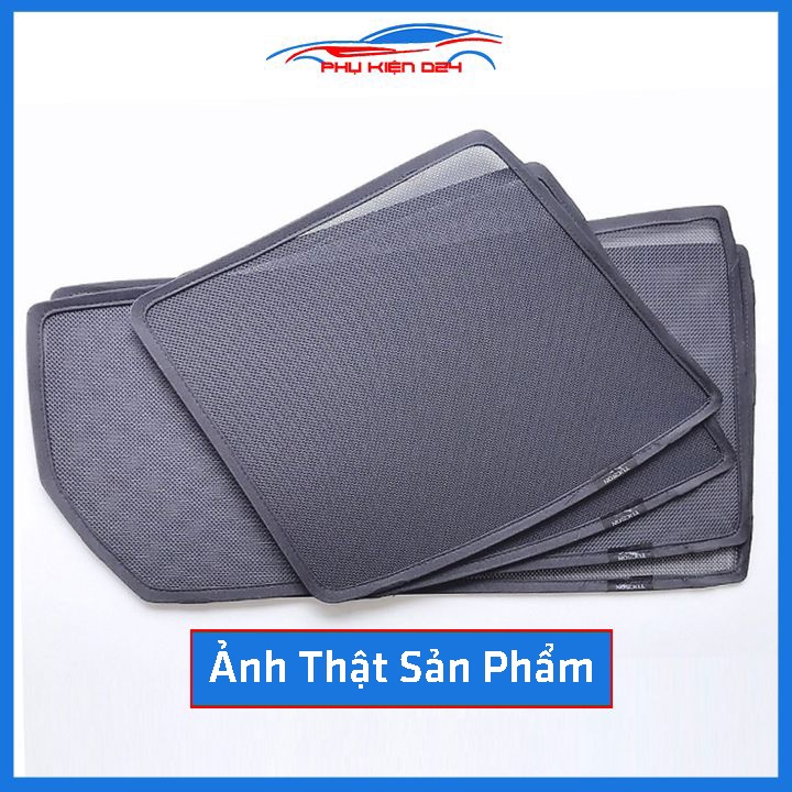 Bộ 4 rèm chắn nắng nam châm Tucson 2016-2017-2018-2019-2020-2021, 2022-2023 khung cố định chống tia UV
