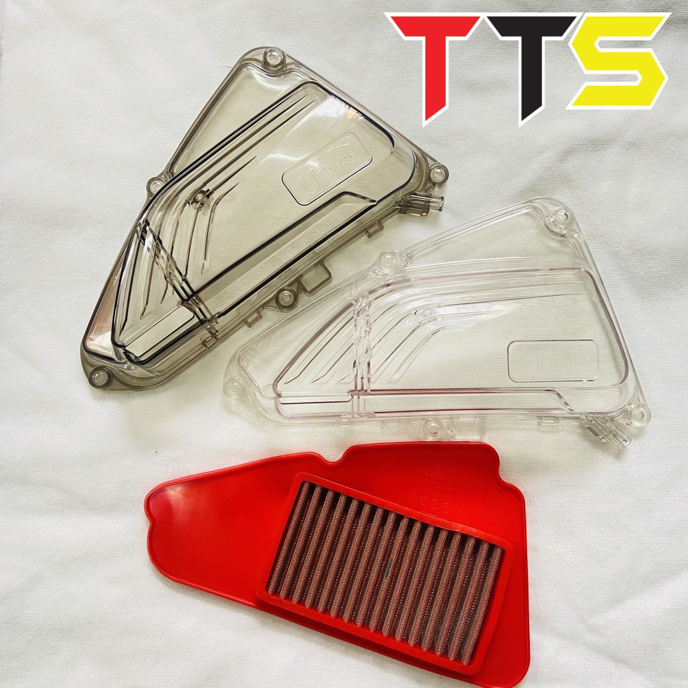 ( HÀNG MỚI ) Ốp lọc gió xe Vision 2021 trong suốt, lọc gió lưới thép sử dụng vĩnh viễn