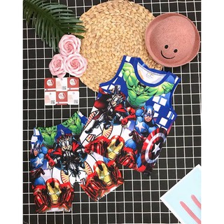 Com bo 2 bộ 3d cotton lạnh bé trai
