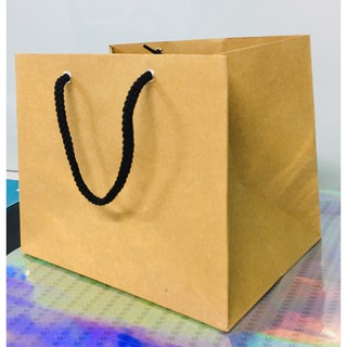 Combo 10 Túi giấy kraft trơn có sẵn KT12 18 x 22 x 16