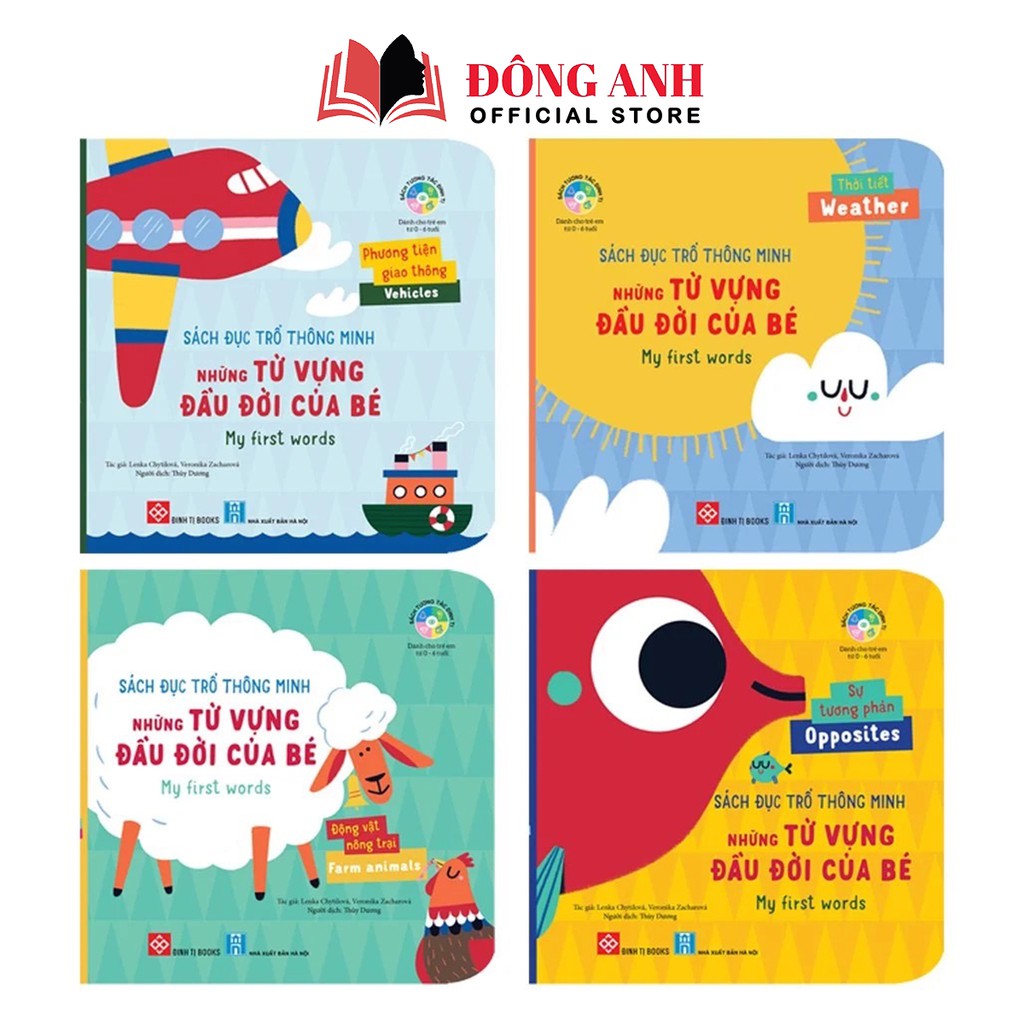 Sách - Đục Trổ Thông Minh Những Từ Vựng Đầu Đời Của Bé dành cho bé từ 0-6 tuổi