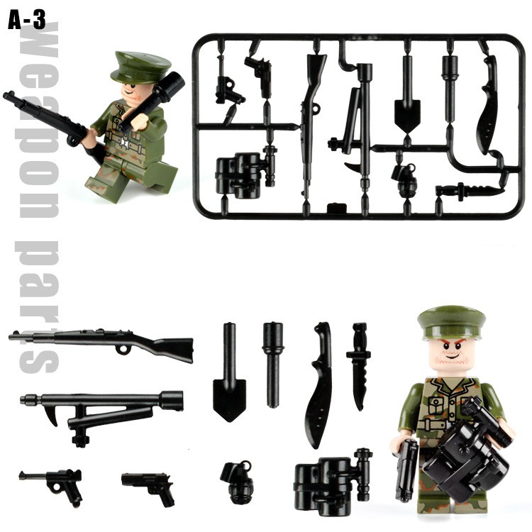 Một Vỉ Phụ Kiện Vũ Khí Cho Lính Phòng Hóa NO.804 - Phụ Kiện MOC Army