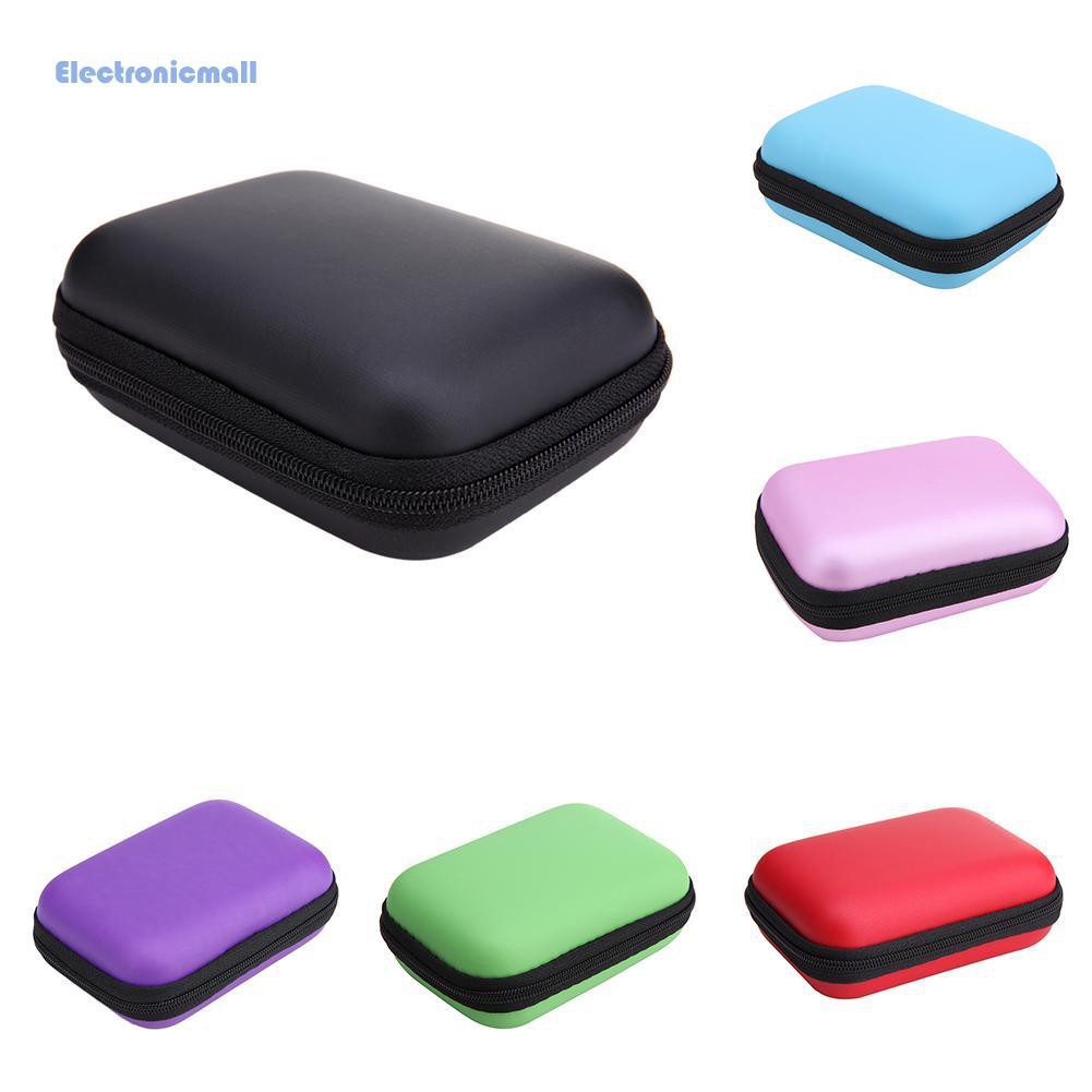 Hộp lưu trữ mini bằng EVA thiết kế hình vuông đựng tai nghe bluetooth/dây cáp tiện dụng