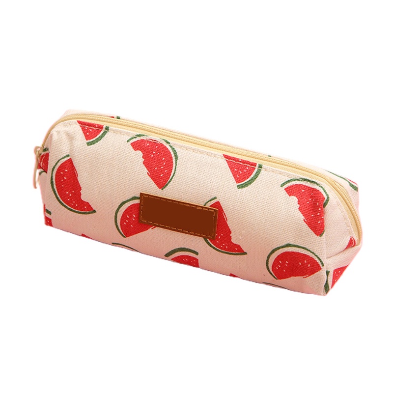 Túi Đựng Bút Bằng Vải Canvas Cỡ Lớn Có Khóa Kéo Và Thể Giặt Lại Tiện Dụng