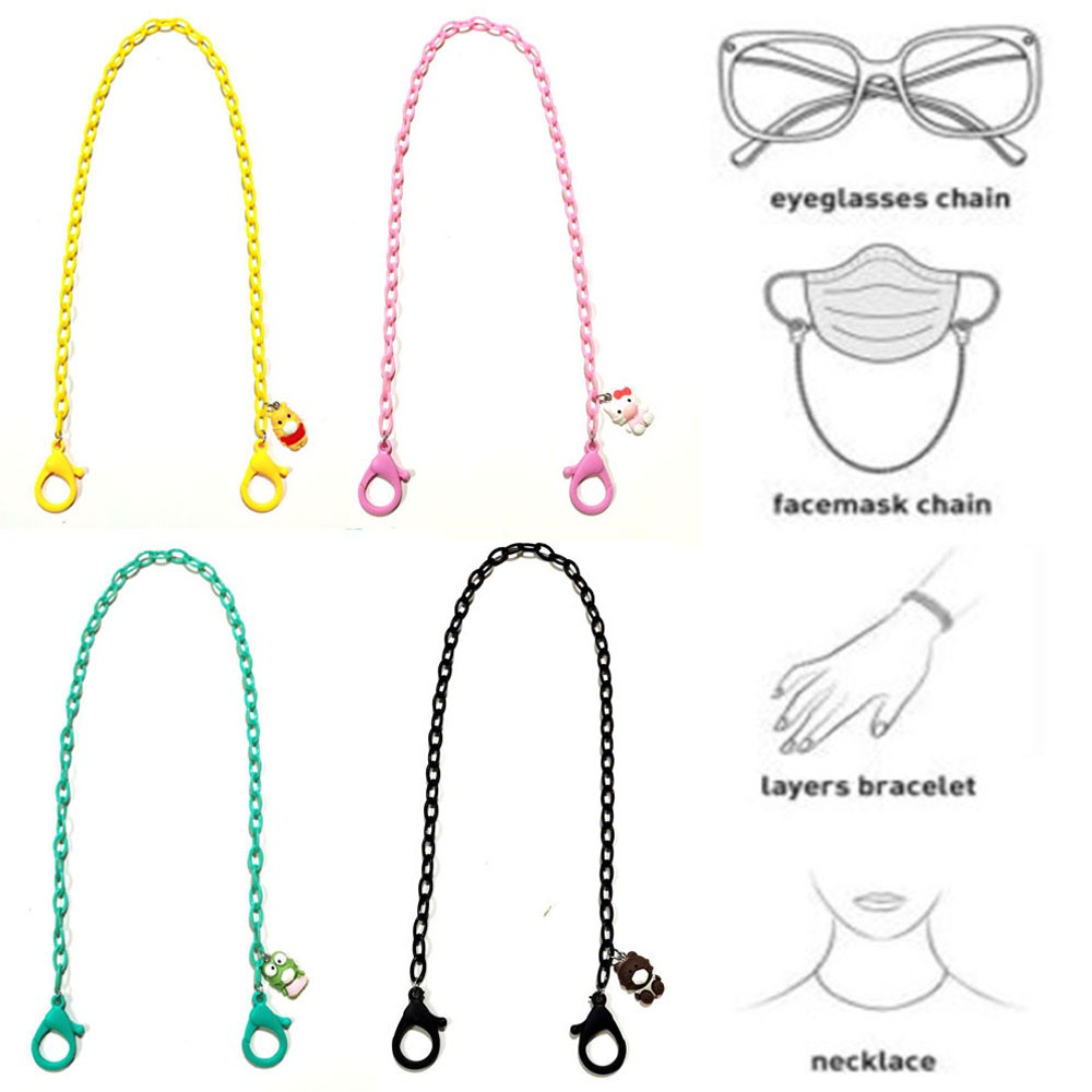 (Hàng Mới Về) Dây Đeo Khẩu Trang Chống Thất Lạc Kiểu Dáng Hoạt Hình Dễ Thương
