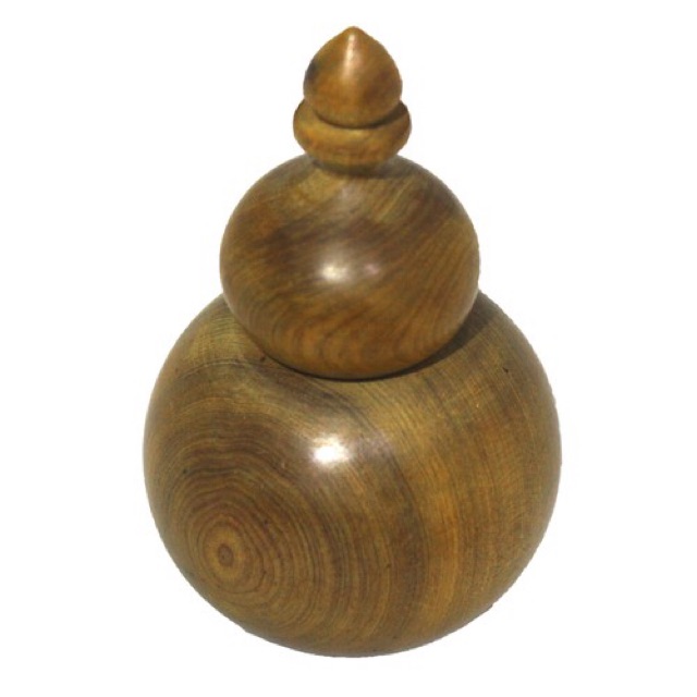 Lọ đựng tăm hồ lô gỗ bách xanh