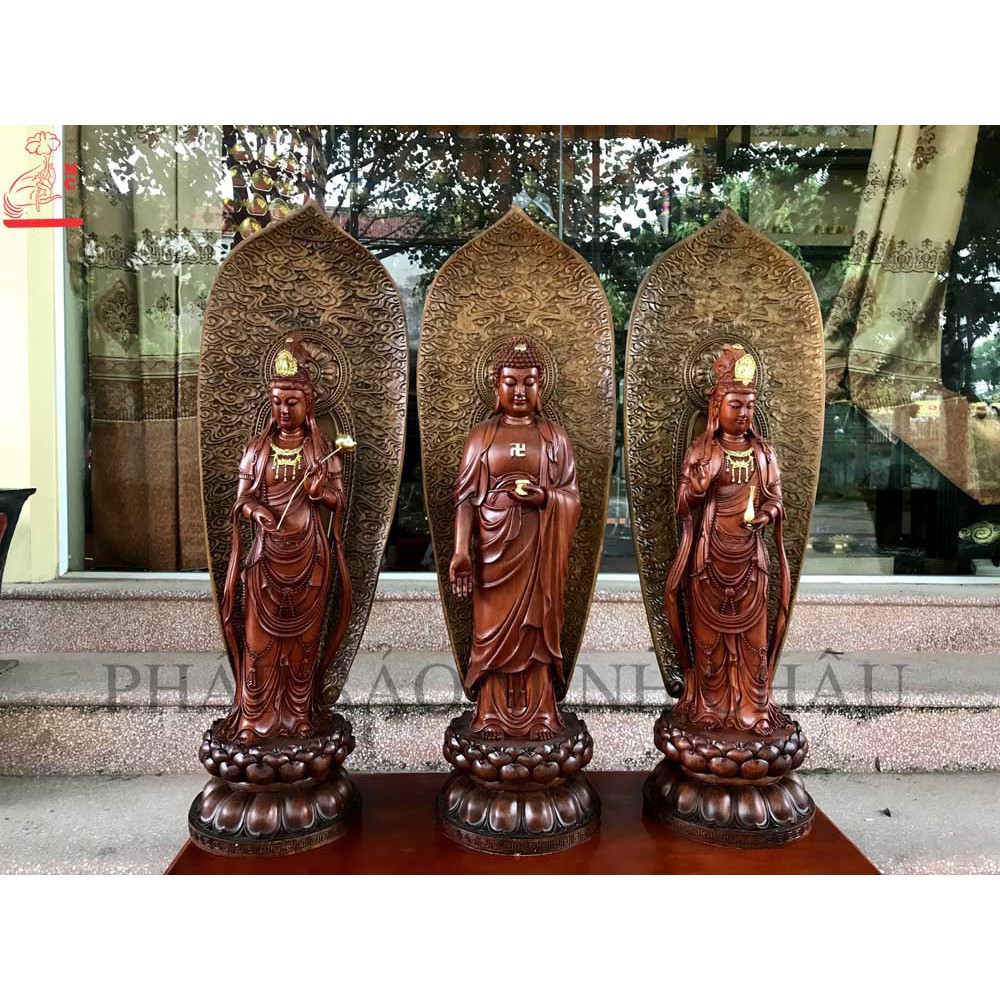 tTAM THÁNH NHỰA 88CM VÂN GỖ