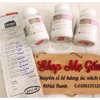 Dha bầu bio island úc 60 viên