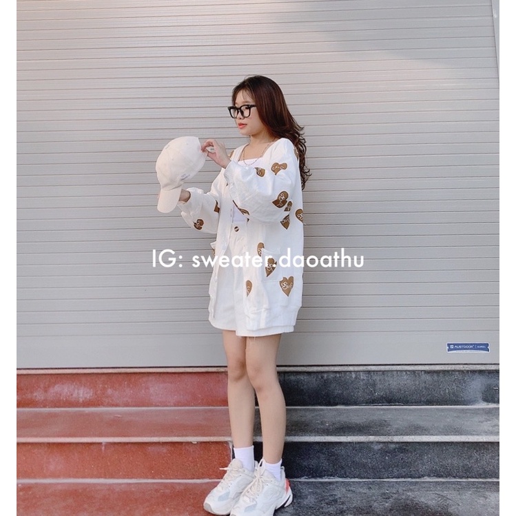 ÁO CARDIGAN HÌNH TIM (KÈM ẢNH THẬT) | BigBuy360 - bigbuy360.vn