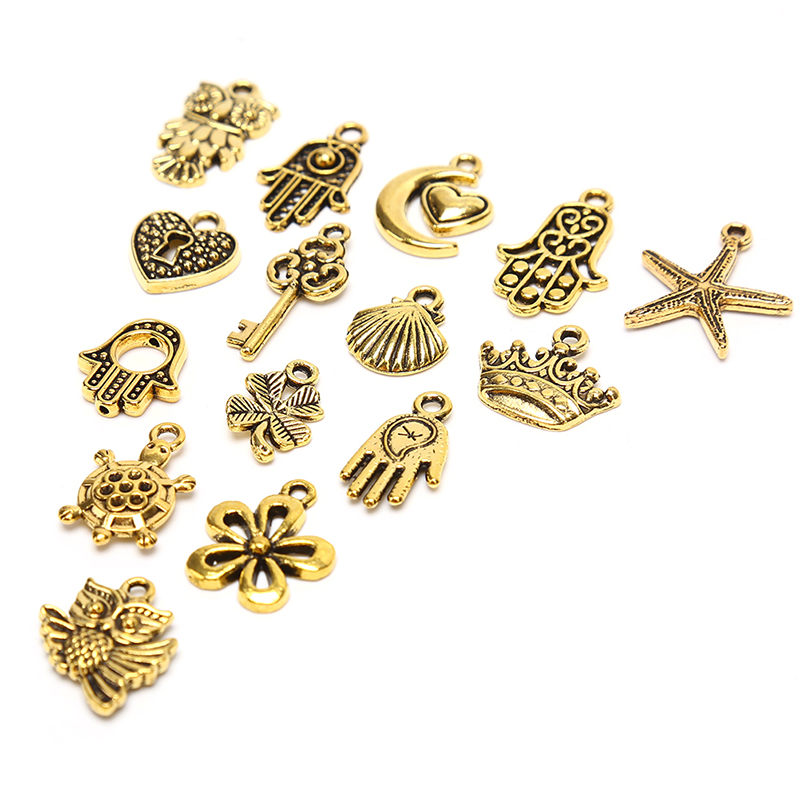 Set 100 mặt dây chuyền hình sao biển/ rùa bằng hợp kim độc đáo