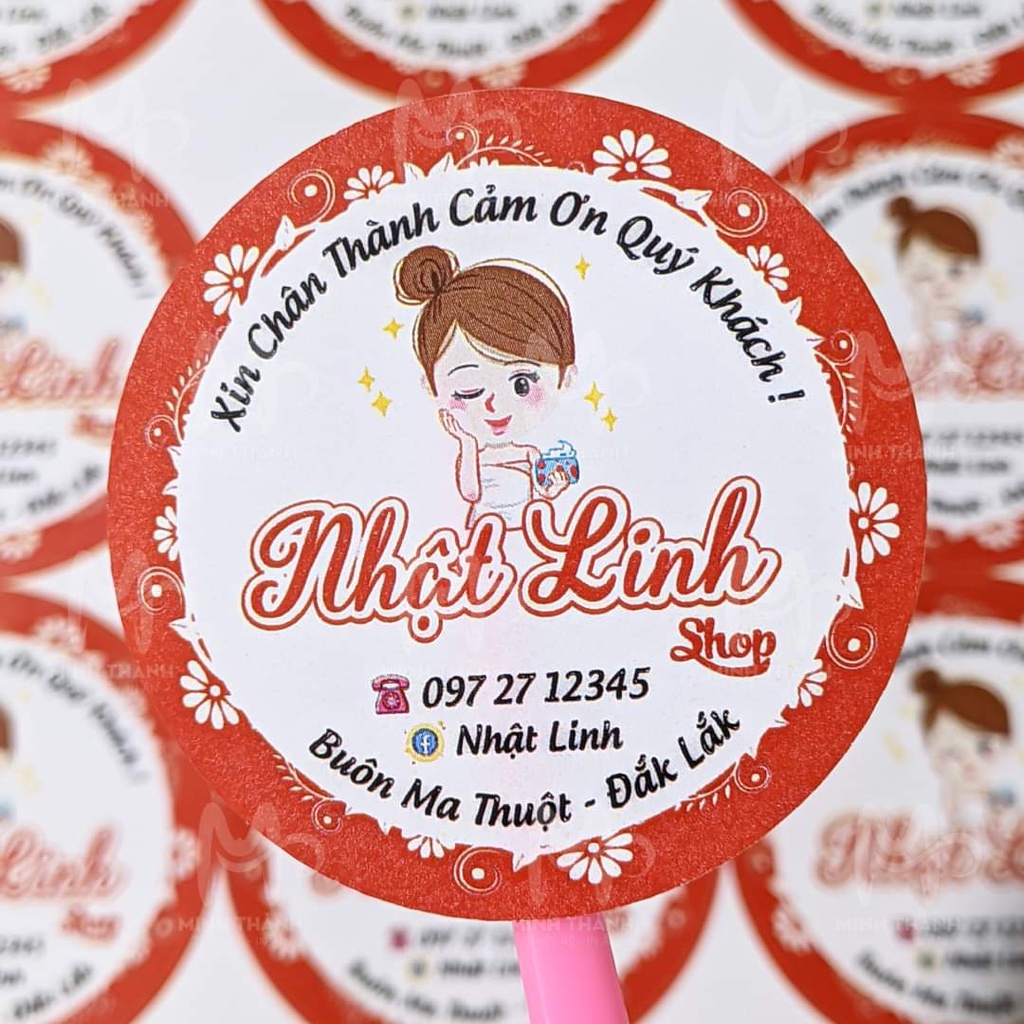 1000 tem dán kích thước 4cm giá 300k