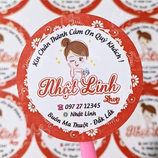 1000 tem dán kích thước 4cm giá 300k