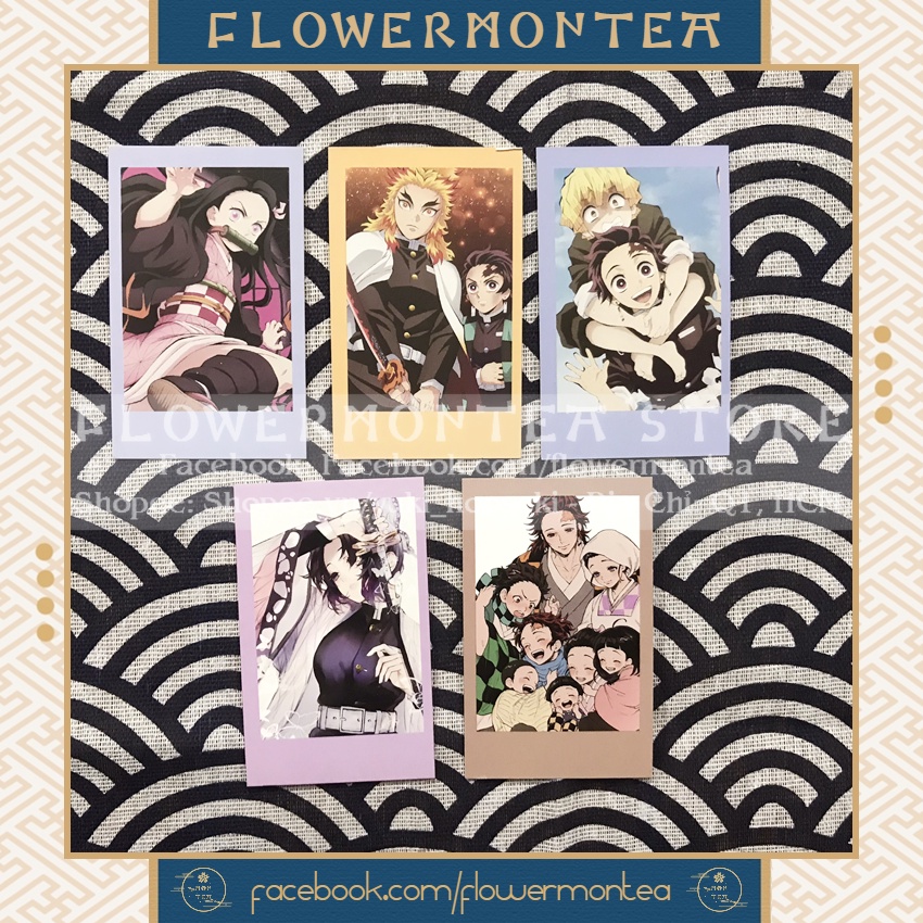 Set 15 Thẻ Hình | Polaroid Card - Kimetsu No Yaiba | Thanh Gươm Diệt Quỷ