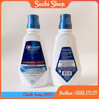 Nước súc miệng CREST 3D GLAMOROUS WHITE 946ML MỸ