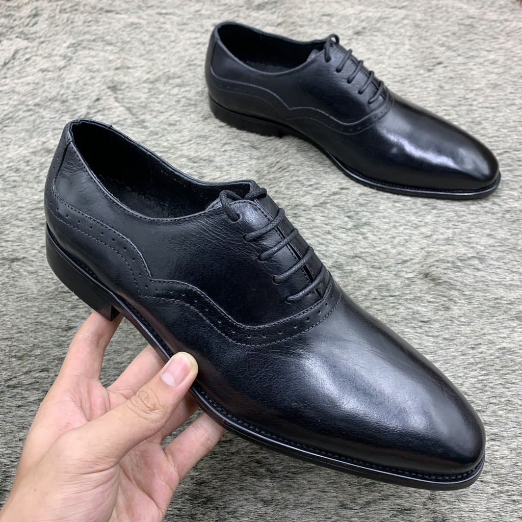 Giầy oxford nam da thật, đế phíp cao cấp
