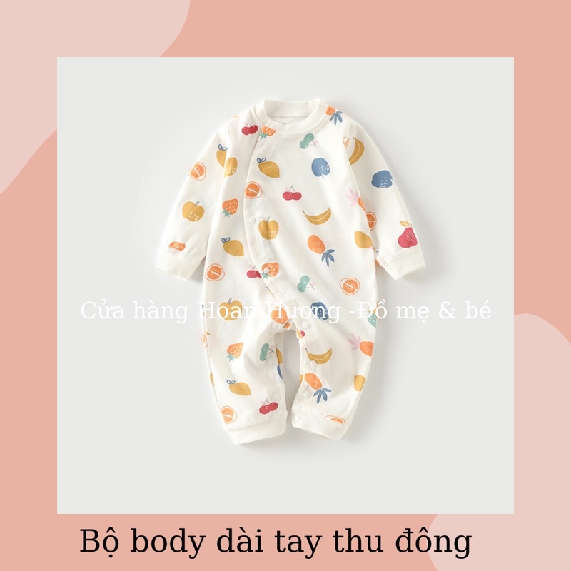 Bộ body bodysuit dài tay hàng QC cho bé trai và bé gái
