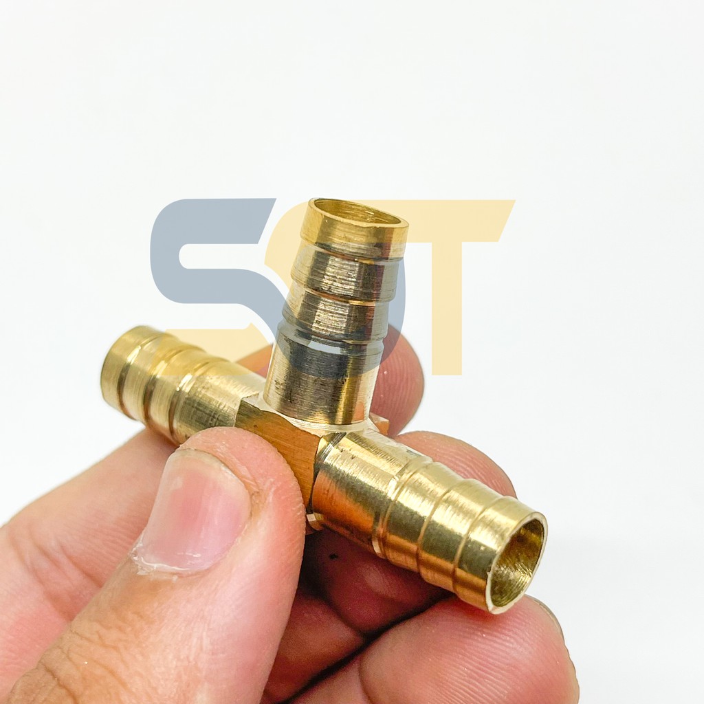 [FREESHIP - 50K] Tê nối ống, Tee ba đầu đuôi chuột nối ống mềm - Đồng thau (Brass airline fitting tee horse connector)