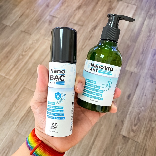 Chai xịt  Nano bạc- sản phẩm tốt hơn gel/ cồn rửa tay khô. Xịt nano khử trùng không hoá chất