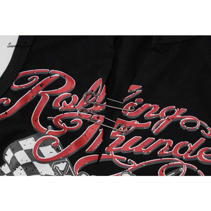 Áo Tank Top Cổ Chữ V In Họa Tiết Hoạt Hình Thời Trang Dành Cho Nữ 2022