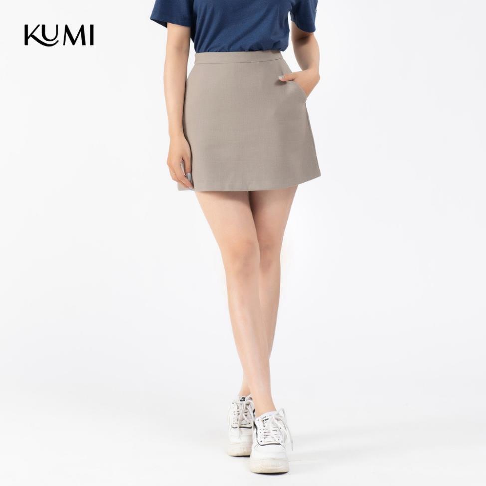 Chân Váy Chữ A Chất Kaki Cao Cấp Co Dãn Có Quần Trong, Chân Váy Chữ A Hàn Quốc Trẻ Trung Năng Động Kumi - Ghi Sữa | BigBuy360 - bigbuy360.vn